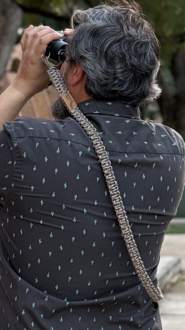 Binocular Strap | Fish and Fire Paracord Crossbody Strap: The Venture Strap by Amberwing Studios